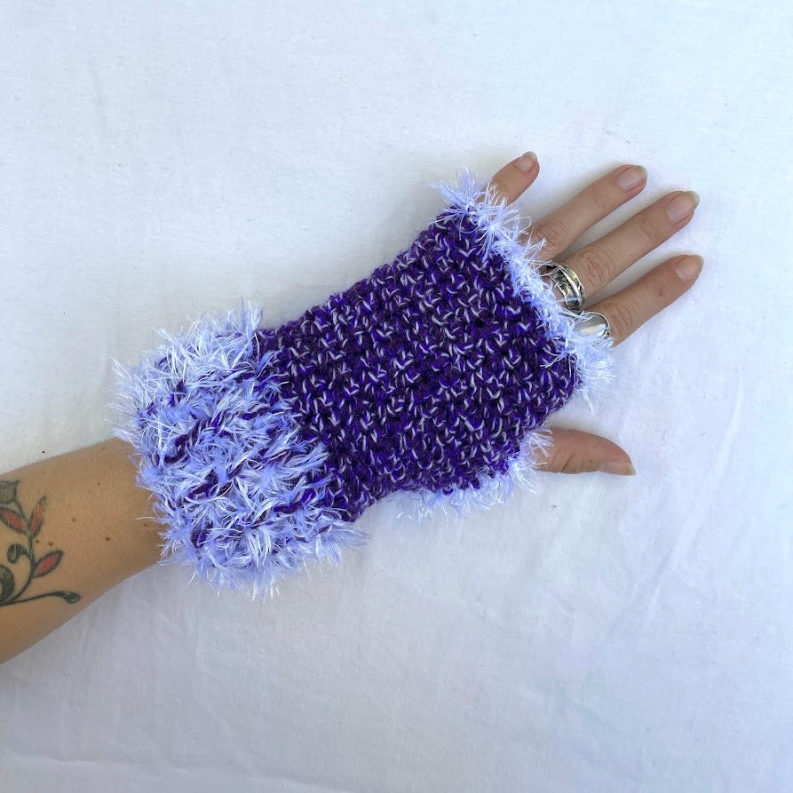 Fuzzy Diva Fingerless Gloves